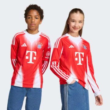 Kid's Adidas FC Bayern Long Sleeve Home 2026 Jersey