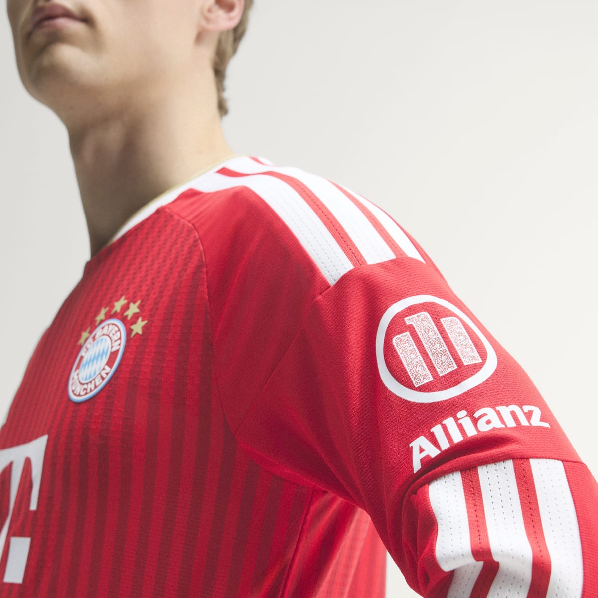 Men's Adidas FC Bayern Authentic Long Sleeve Home 2026 Jersey - Image 6